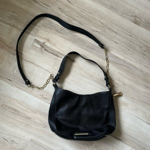Steve Madden Black and Gold Hobo Bag